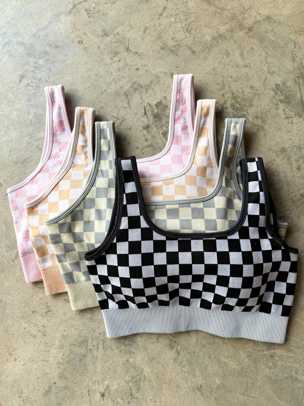 Checkered Gym Set Wild Cactus Boutique