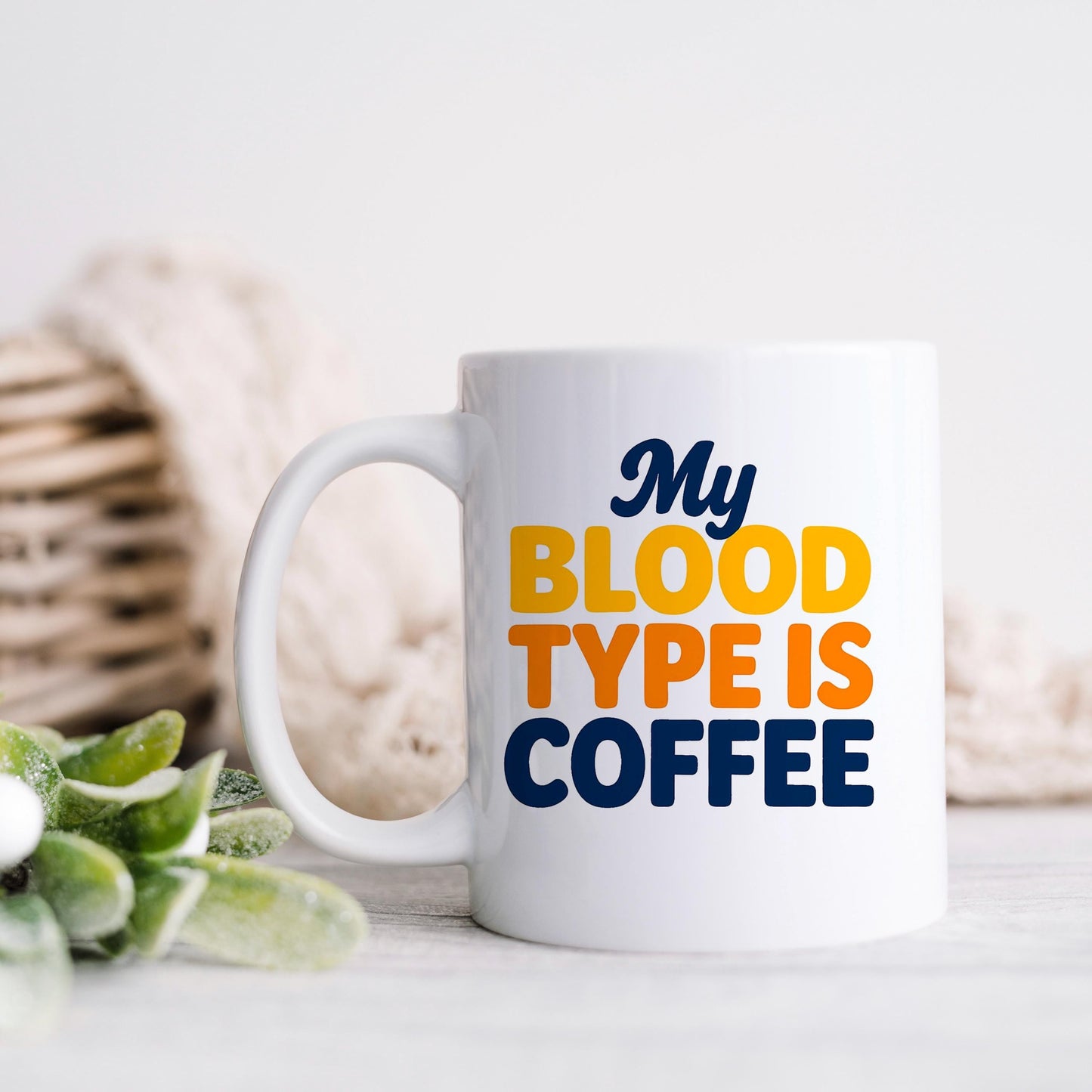 Funny Coffee Mug | Microwave Safe Ceramic Coffee Cup – Gift for Caffeine Addicts Joyful Moose