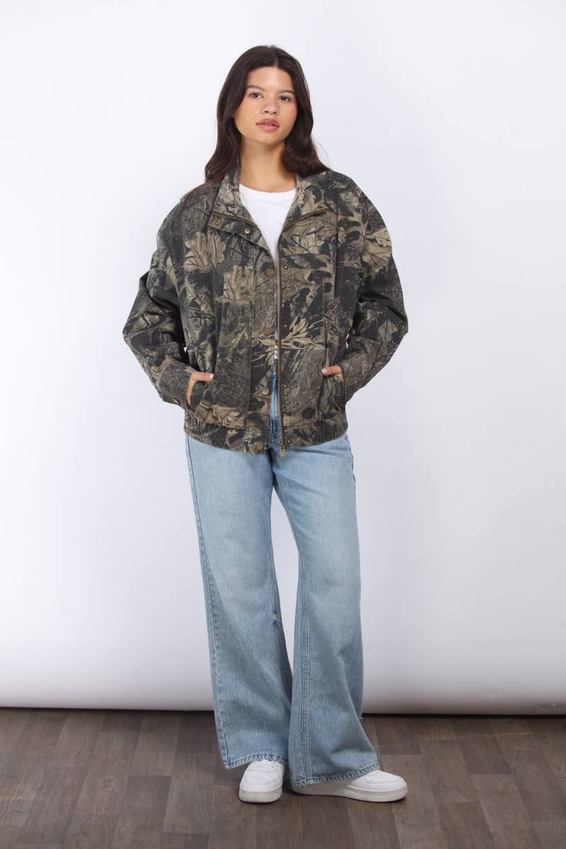 Camo Oversize Jacket Wild Cactus Boutique