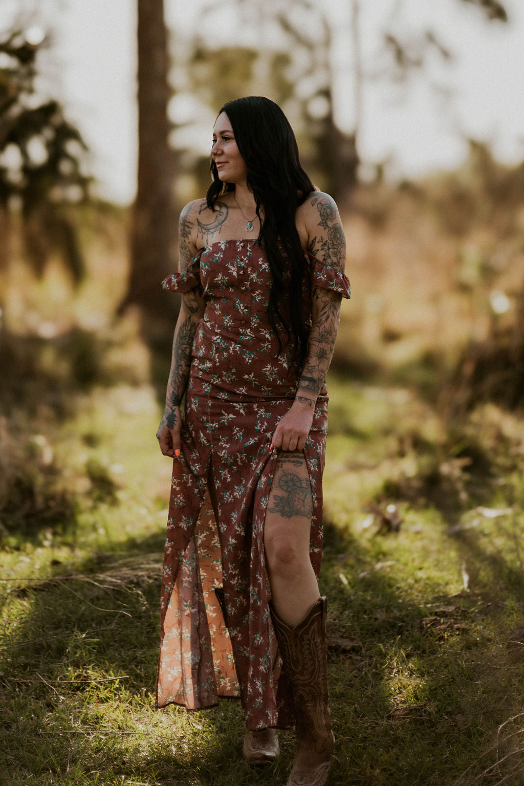 Floral Desert Maxi Dress Wild Cactus Boutique