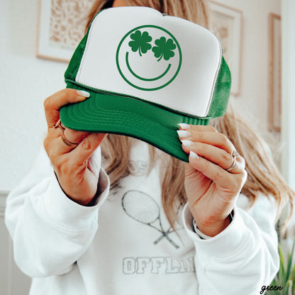 Shamrock Eyes Trucker Hat *4 COLORS Chloe Vs Tank The Boutique
