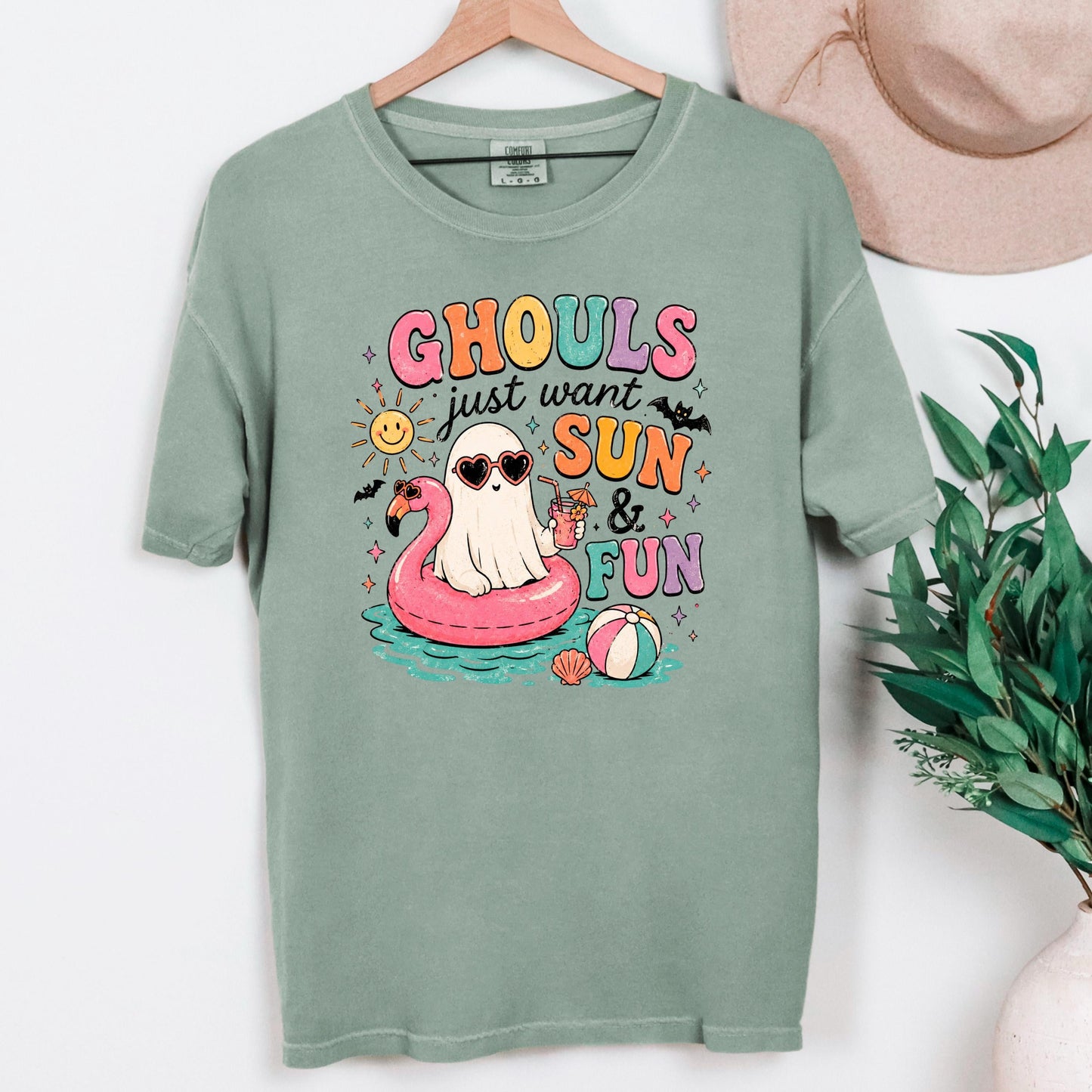 Summerween Shirt - Retro Spooky Beach Tee | Pastel Goth Halloween Summer Top Joyful Moose