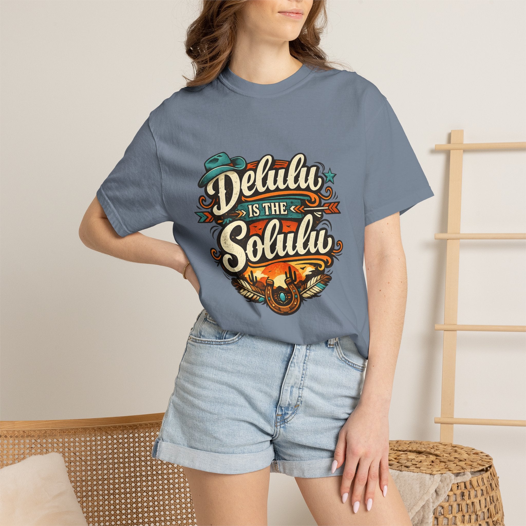Delulu is the Solulu Retro Graphic Tee Printify