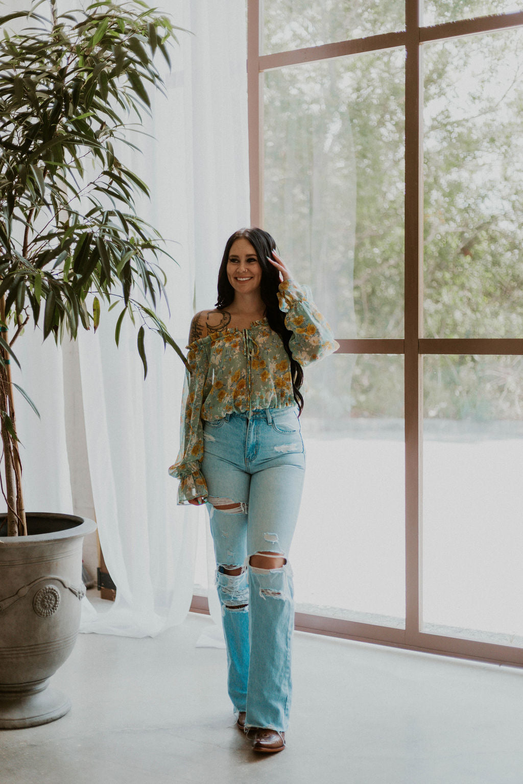 Wild & Floral Top Wild Cactus Boutique