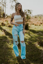 Morgan Lace Tie Top Wild Cactus Boutique
