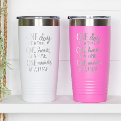 Inspirational Stainless Steel Tumbler – Double Wall Insulated 20 Ounce Cup Joyful Moose
