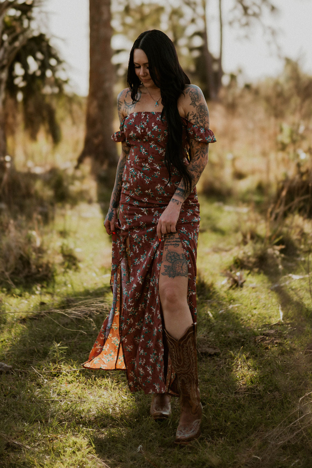 Floral Desert Maxi Dress Wild Cactus Boutique