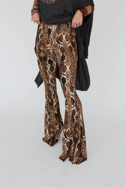 Cher Snake Flare Pants Wild Cactus Boutique