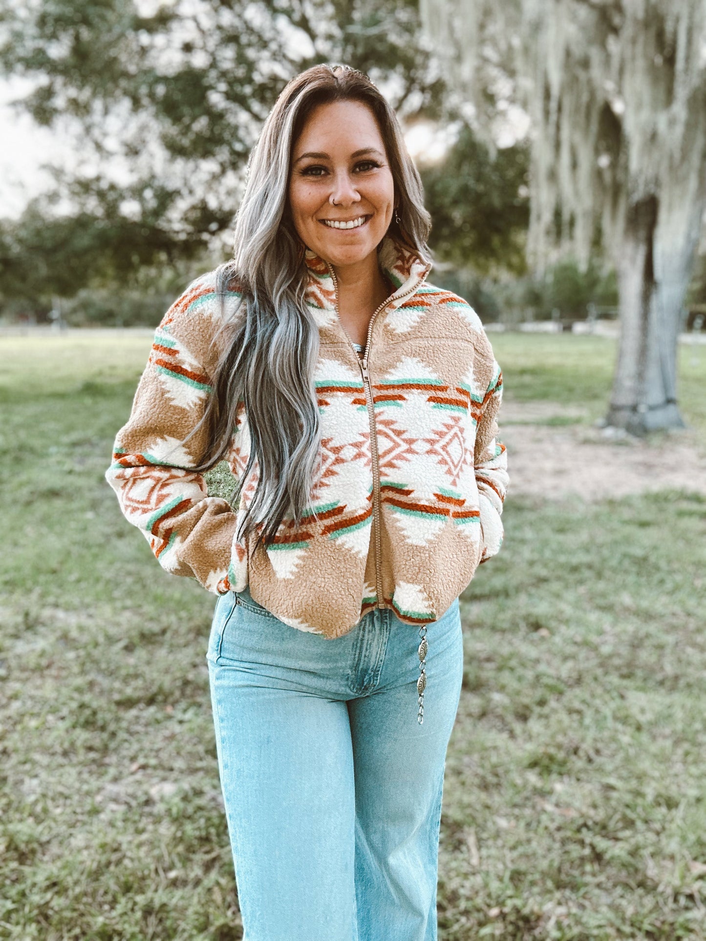 Jena's Aztec Western Jacket Wild Cactus Boutique