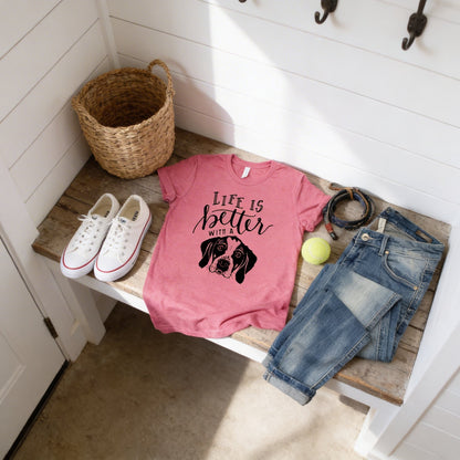 Dog Mom Tshirt – Cute Dog Mom Gift | Soft Cotton Bella Canvas Shirt Joyful Moose