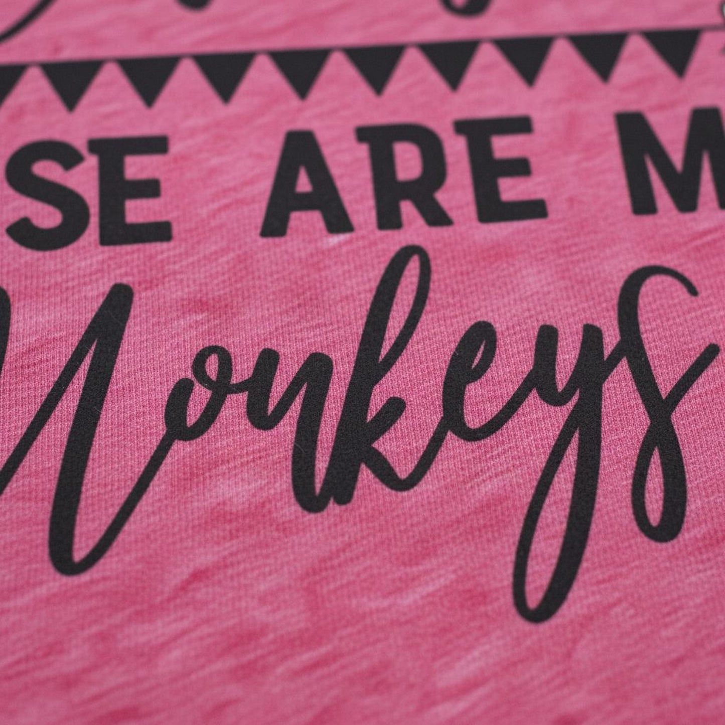 Funny Mom Shirt - Cute Mom Tee With Humorous Circus Monkeys Quote Joyful Moose