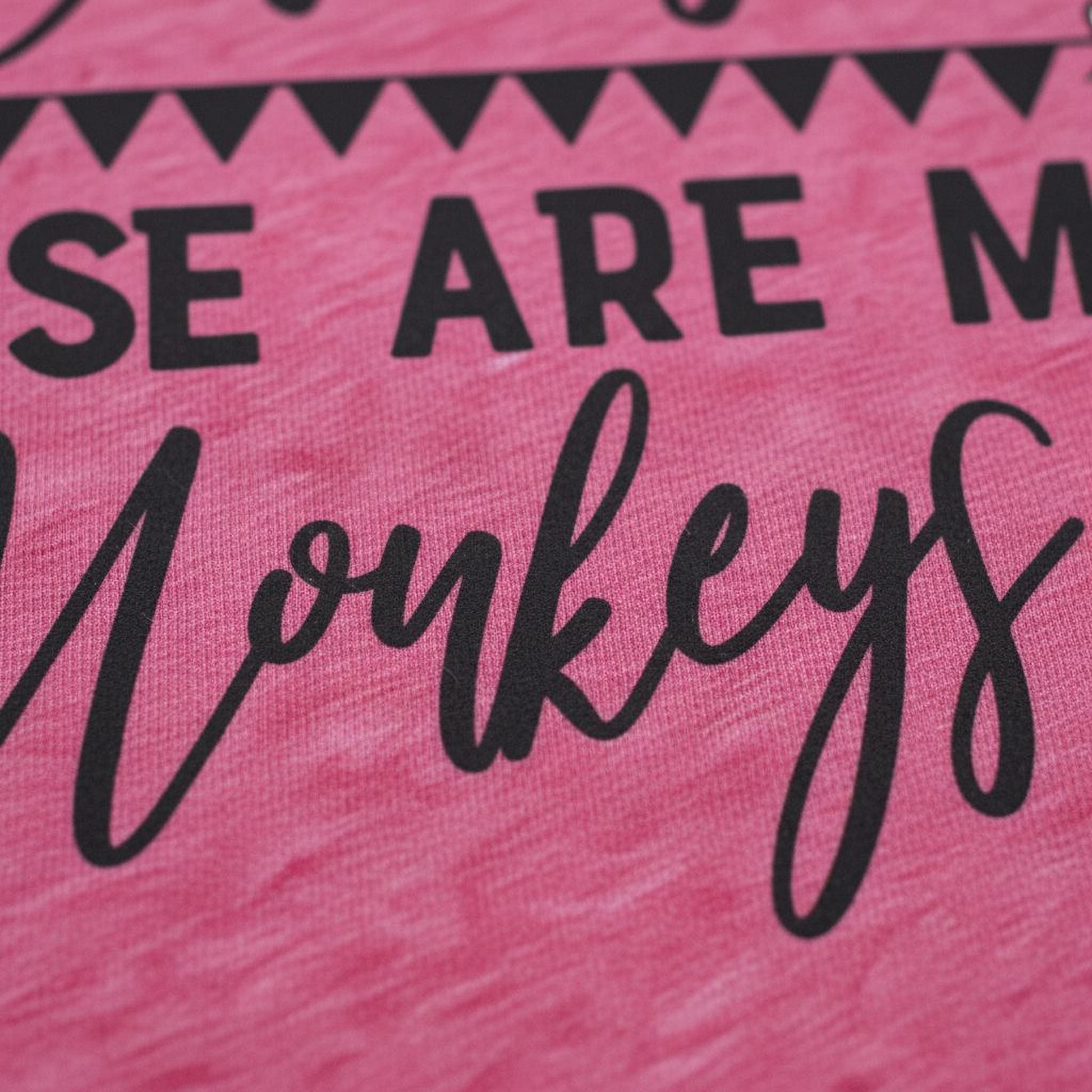 Funny Mom Shirt - Cute Mom Tee With Humorous Circus Monkeys Quote Joyful Moose