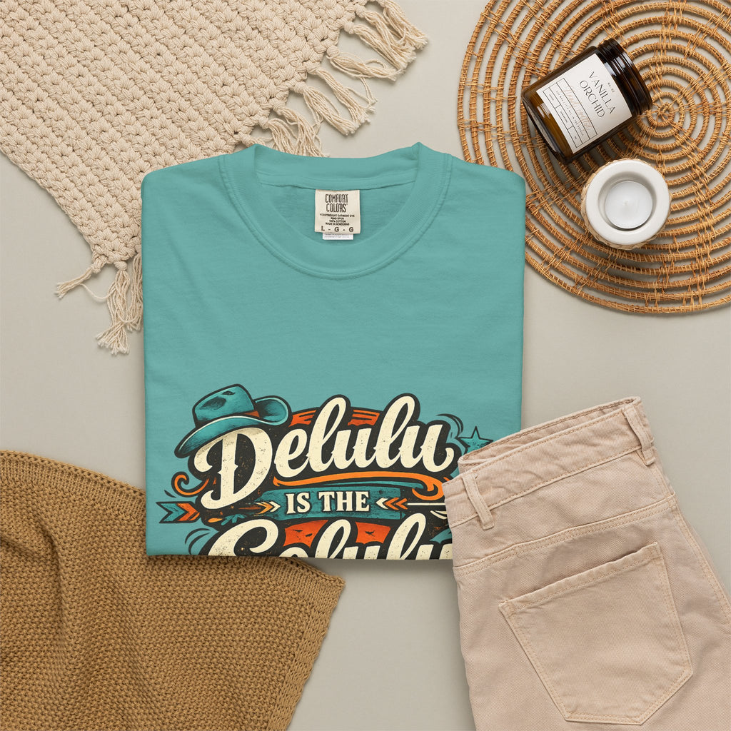 Delulu is the Solulu Retro Graphic Tee Printify