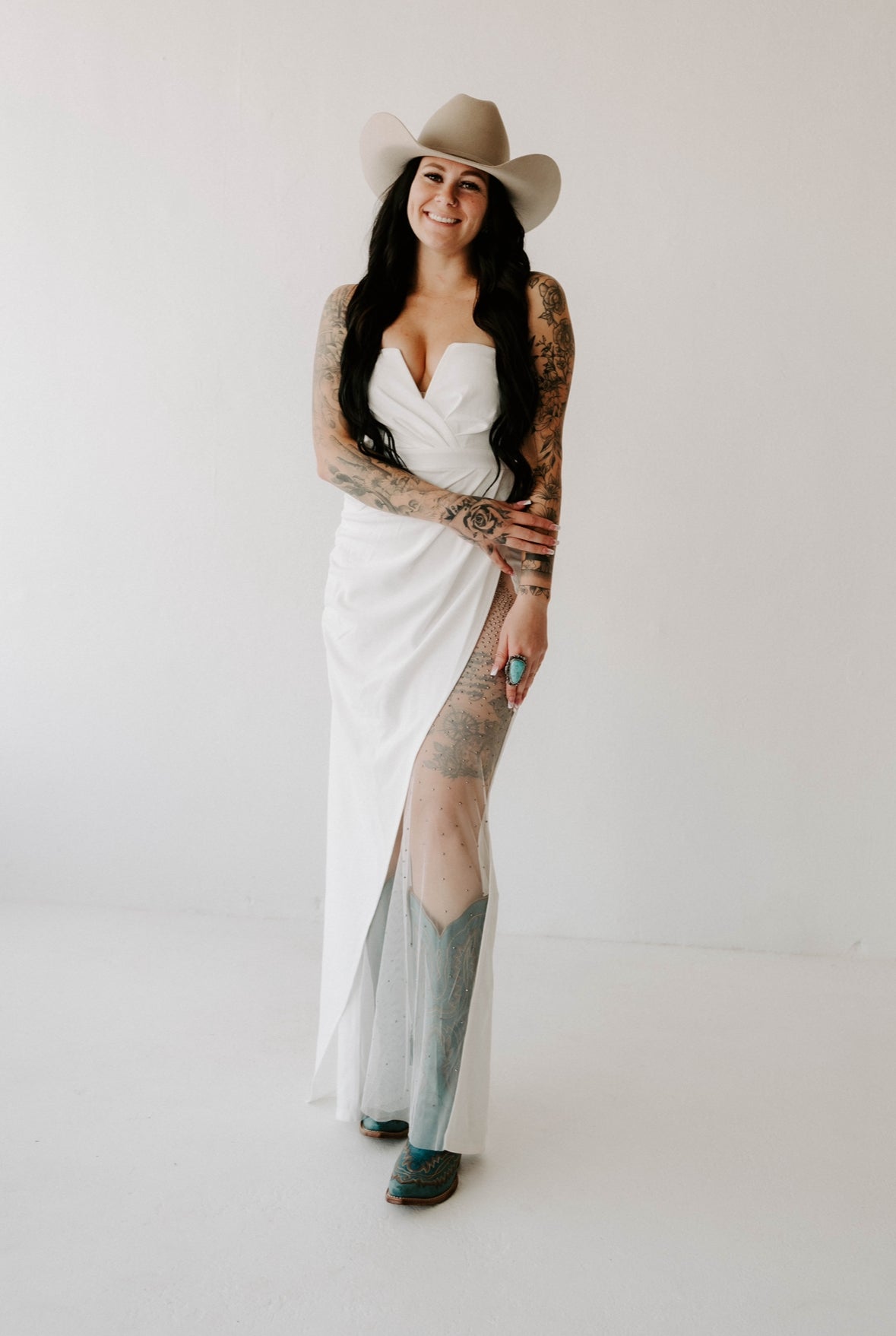 Lillian's Rhinestone Mesh Maxi Dress Wild Cactus Boutique
