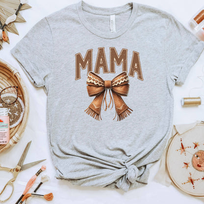 Western Mama Graphic Tee Coquette Cowgirl Shirt Mother's Day Joyful Moose