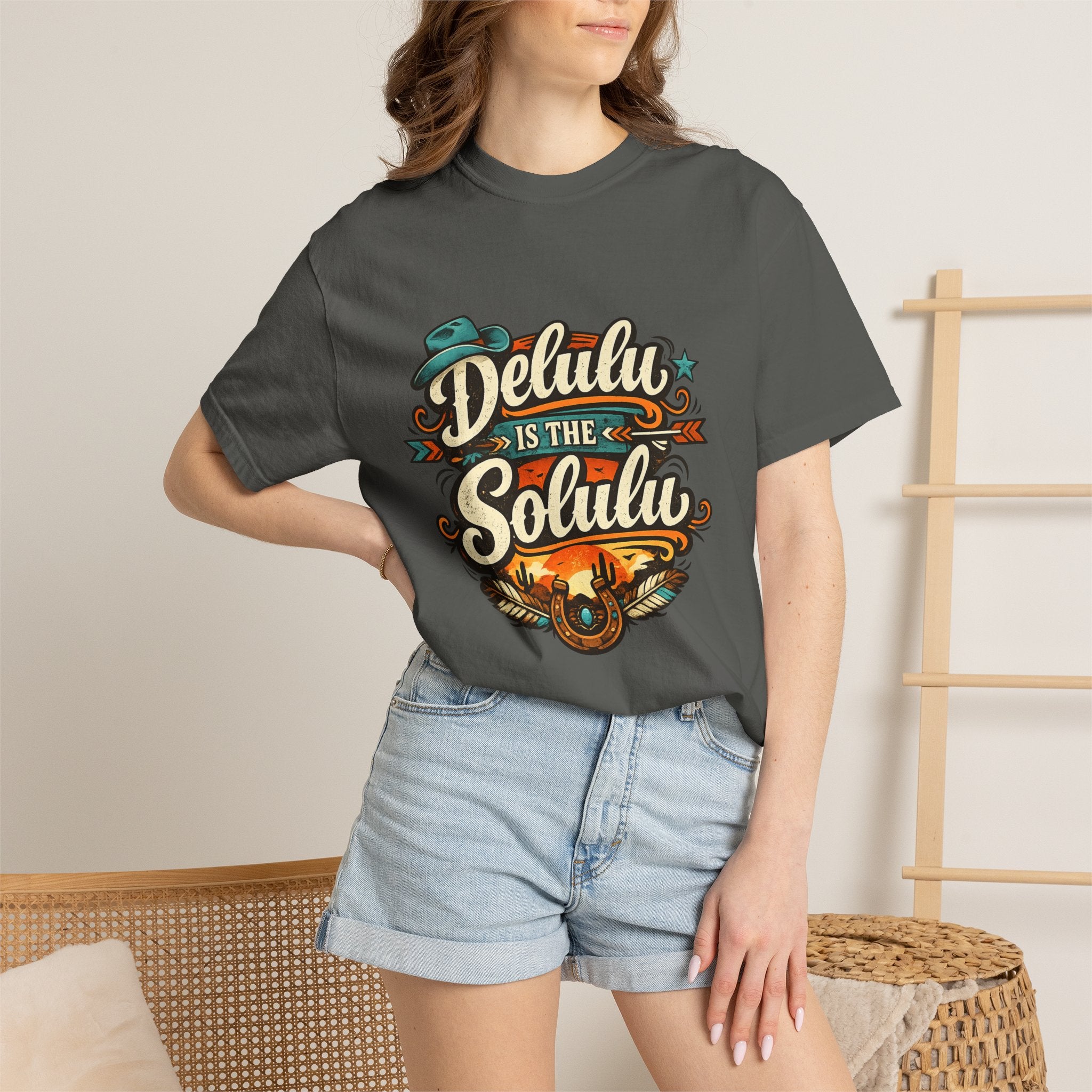 Delulu is the Solulu Retro Graphic Tee Printify