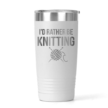 Knitting Tumbler | Stainless Steel Cup With Double Wall Insulation - Yarn Lover Gift Joyful Moose