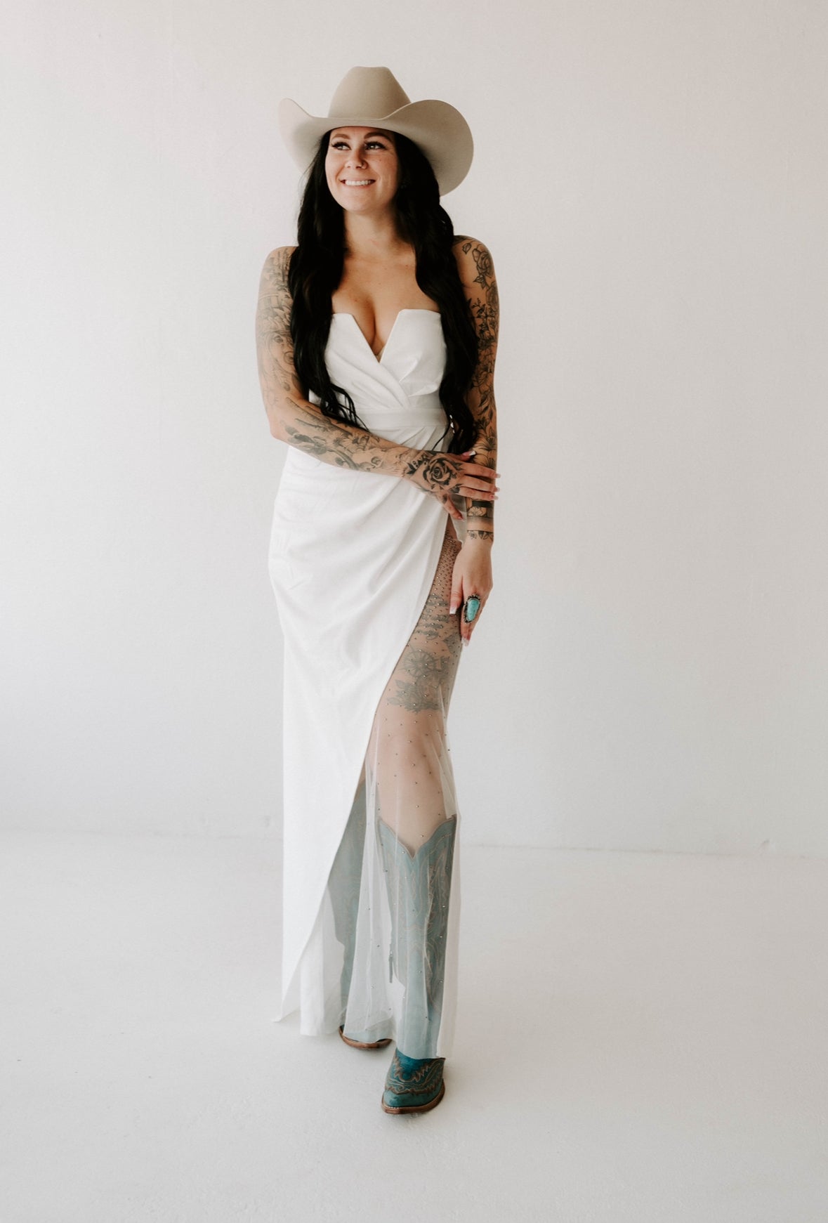 Lillian's Rhinestone Mesh Maxi Dress Wild Cactus Boutique
