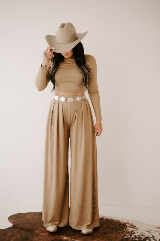 Catalina's Taupe Pant Set Wild Cactus Boutique