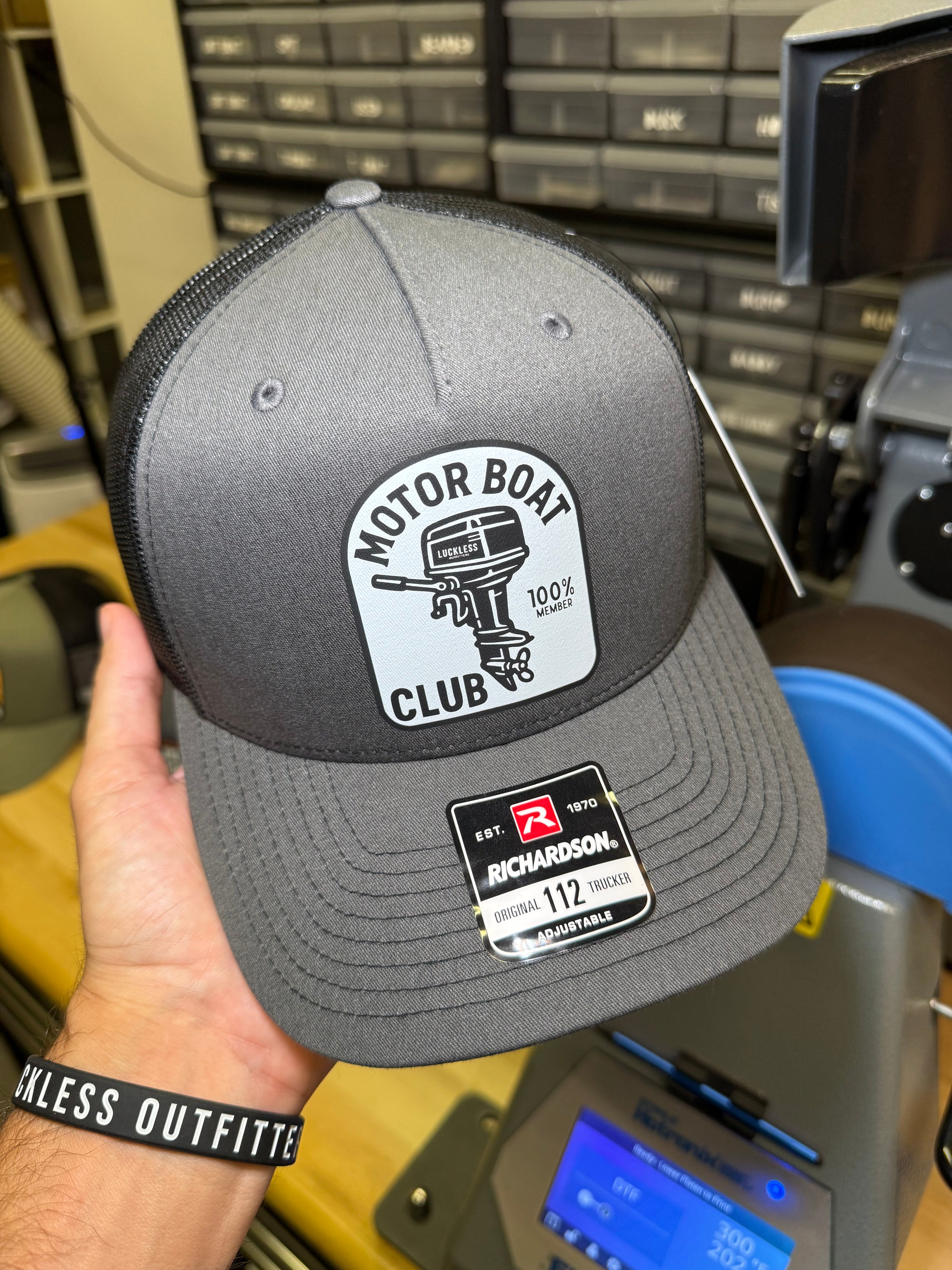 Motor Boat Club Trucker Hat Luckless Outfitters