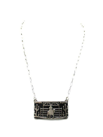 Western Cowboy Ranch Pendant Necklace Wild Cactus Boutique