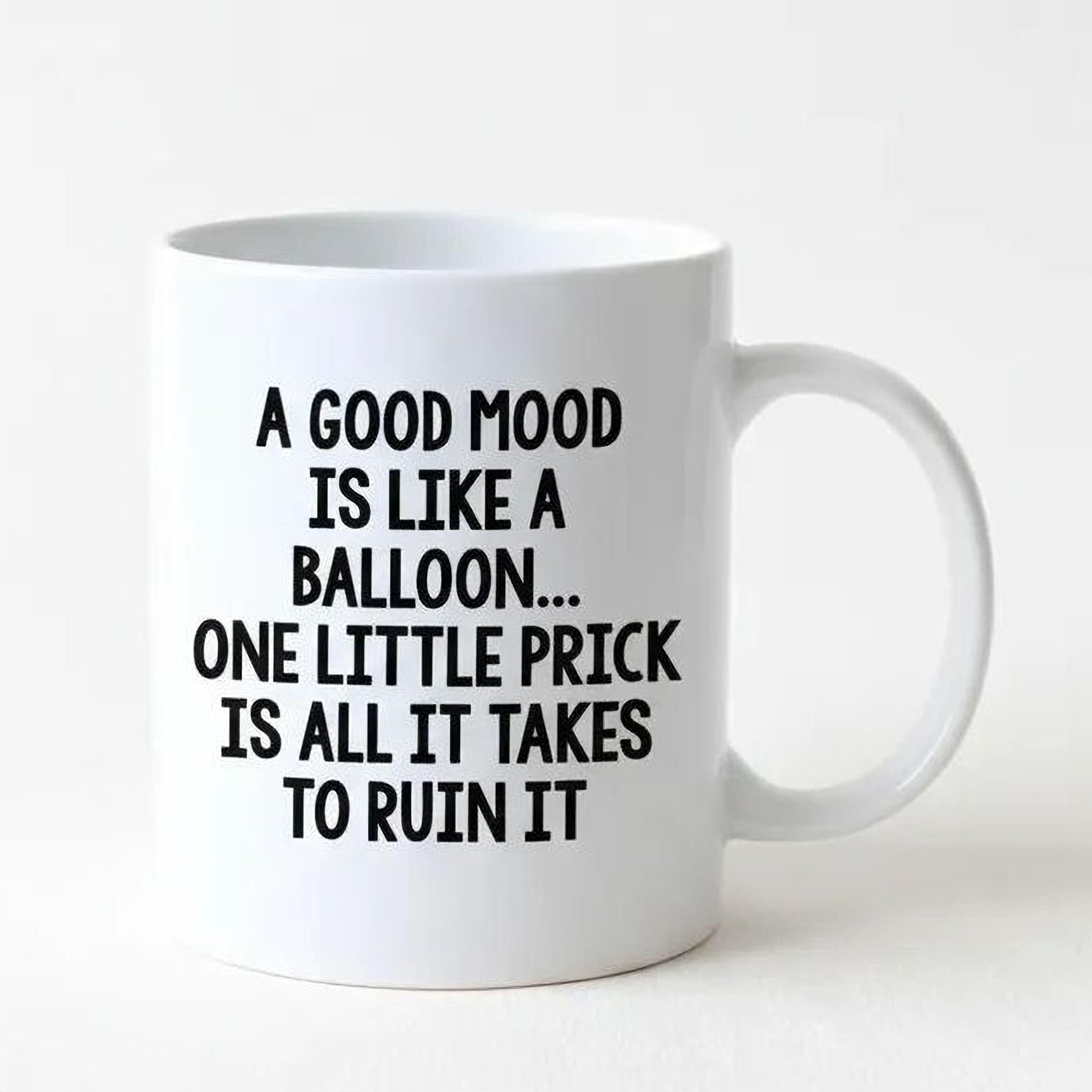 Funny Coffee Mug – Witty Balloon Saying Ceramic Cup | Dishwasher Safe Gift Joyful Moose