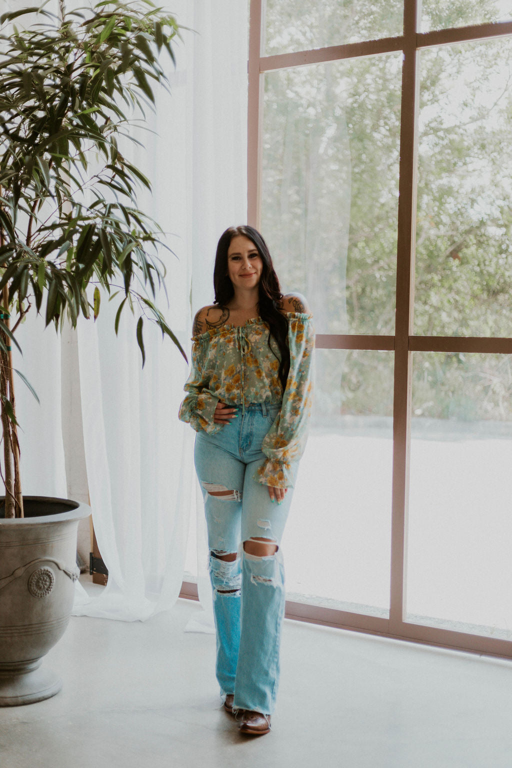 Wild & Floral Top Wild Cactus Boutique