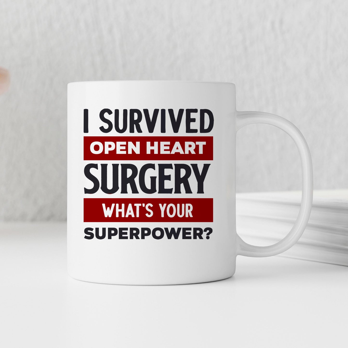 Open Heart Surgery Mug - Inspirational Recovery Coffee Cup | Survivor Gift Joyful Moose