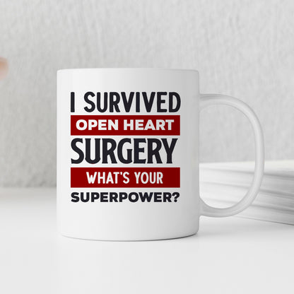 Open Heart Surgery Mug - Inspirational Recovery Coffee Cup | Survivor Gift Joyful Moose