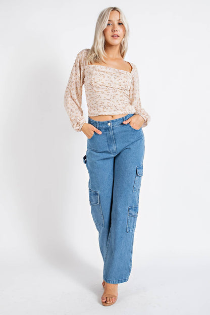 Sammi's Spring Floral Top Wild Cactus Boutique