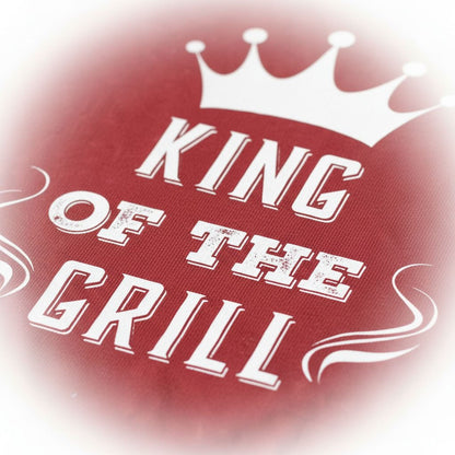 Men's Grill T-shirt King of the Grill BBQ Cooking Gift for Dad Grilling Gift Idea Joyful Moose