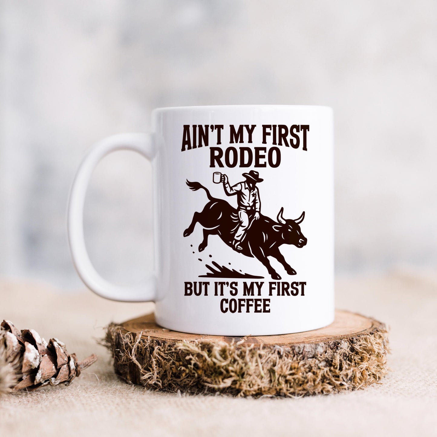 Cowboy Coffee Mug - Funny Western Ceramic Drinkware, Dishwasher Safe Gift Joyful Moose