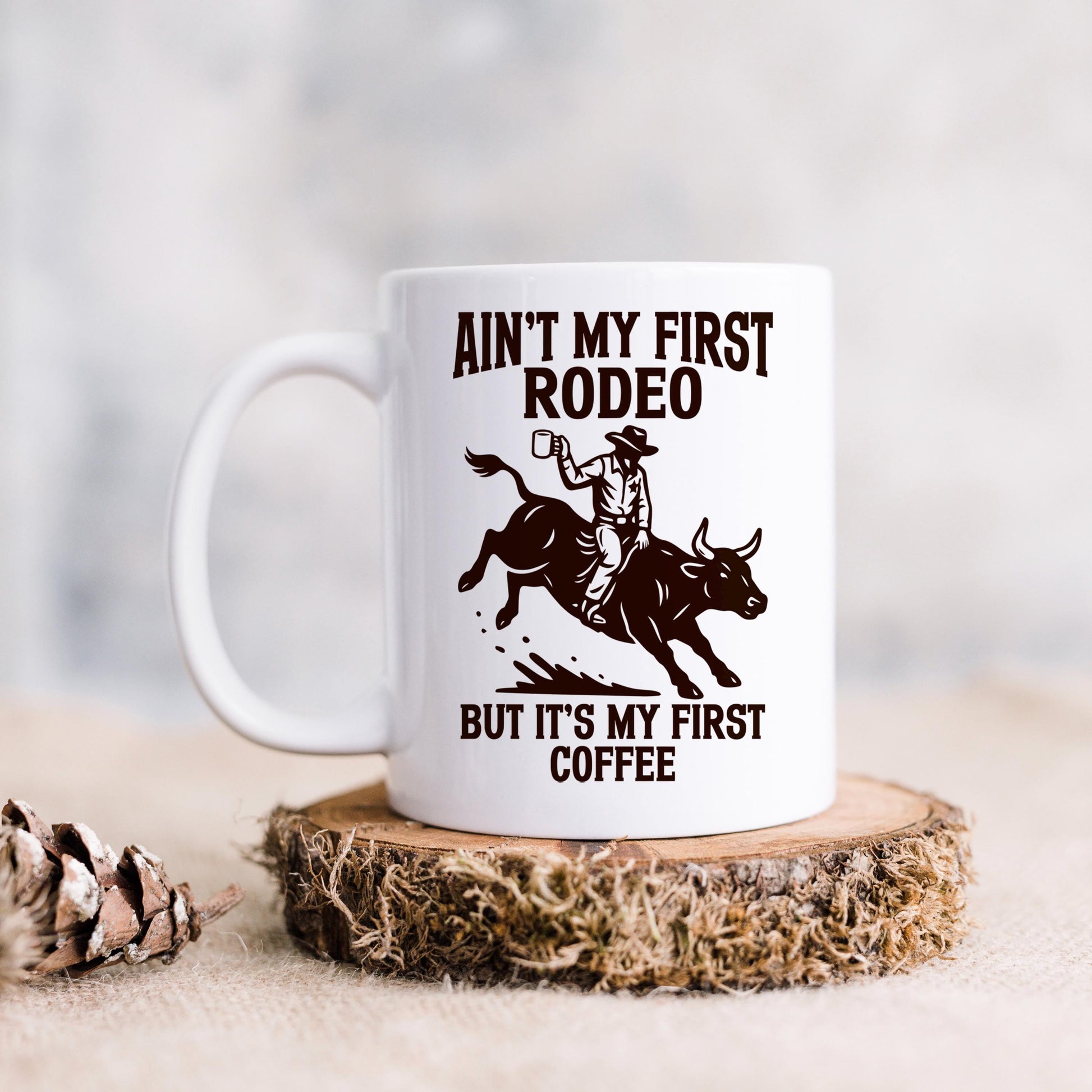 Cowboy Coffee Mug - Funny Western Ceramic Drinkware, Dishwasher Safe Gift Joyful Moose