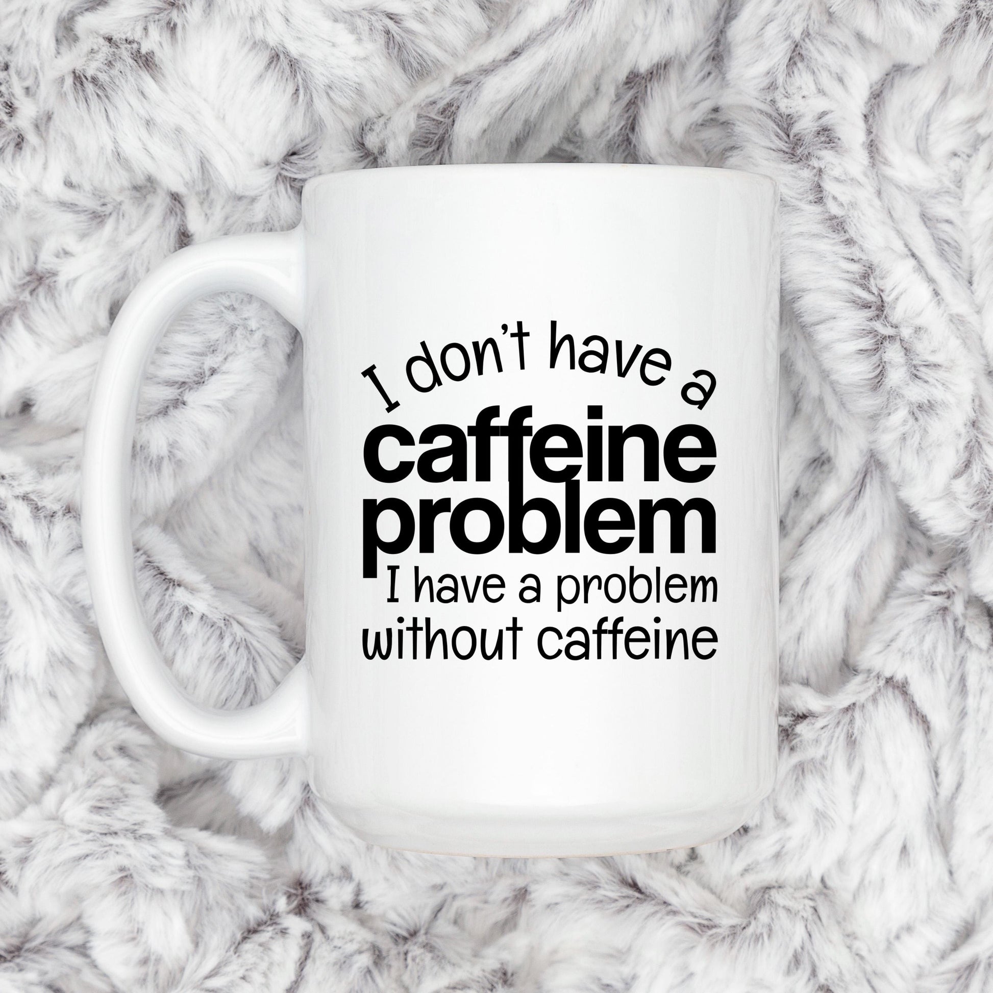 Funny Caffeine Mug - Sarcastic Coffee Cup | Coffee Lover Gift, Dishwasher Safe Joyful Moose