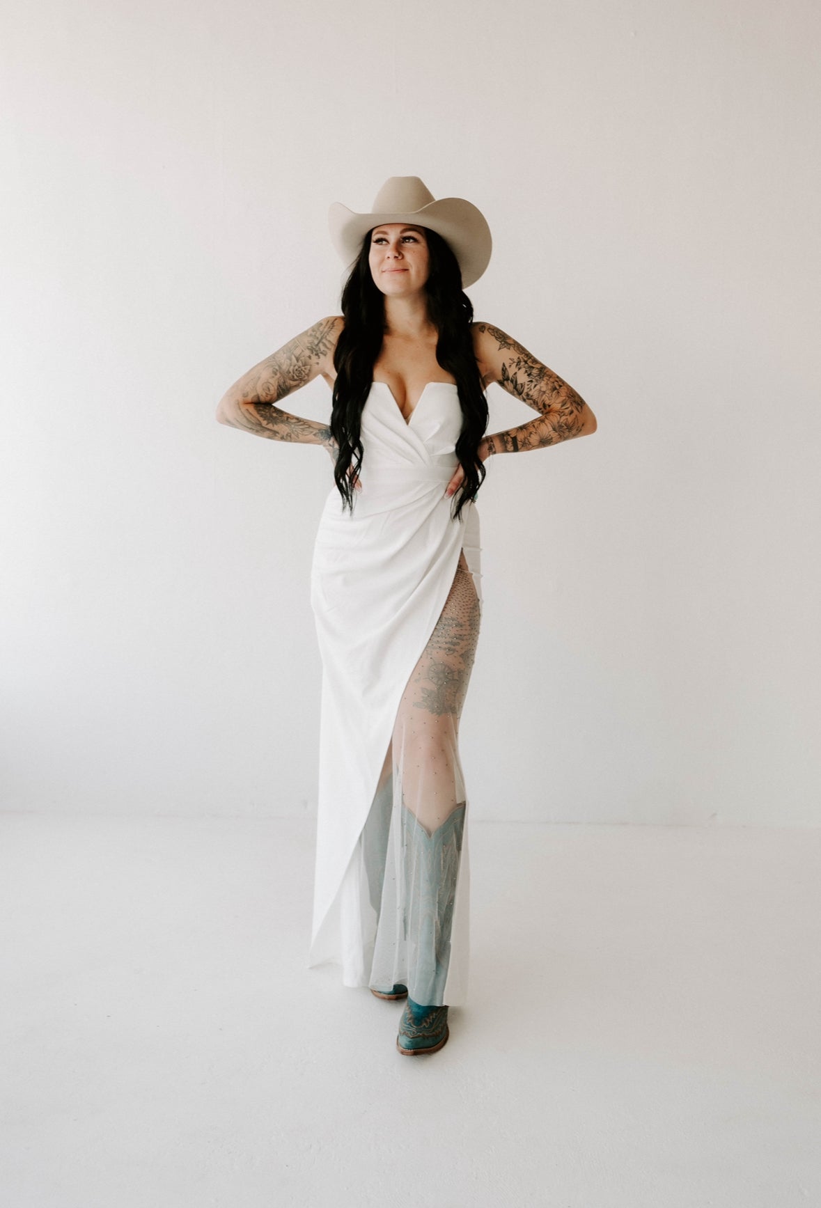 Lillian's Rhinestone Mesh Maxi Dress Wild Cactus Boutique