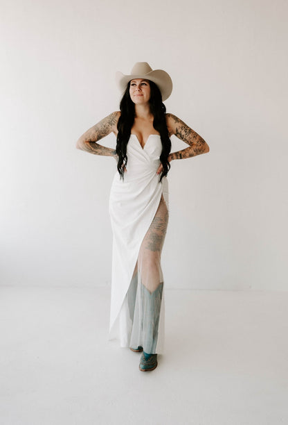 Lillian's Rhinestone Mesh Maxi Dress Wild Cactus Boutique