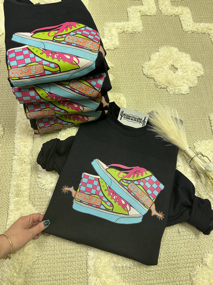 Neon off the wall Western Graphic Tee/Crew Pullover Wild Cactus Boutique