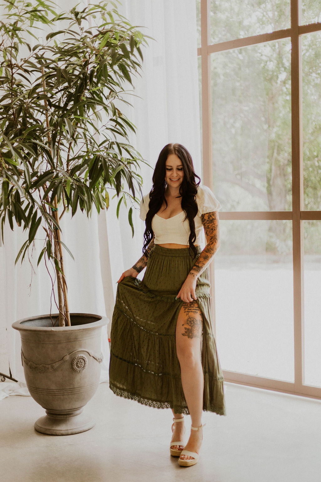 Autumn's Boho Maxi Skirt Wild Cactus Boutique
