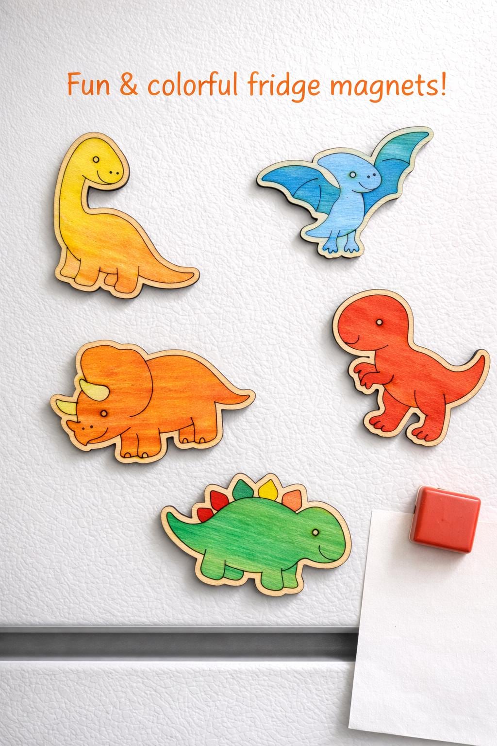 Wood Dinosaur Kit – Laser Cut Wood Craft Set of 5 | Kids Painting Activity Joyful Moose