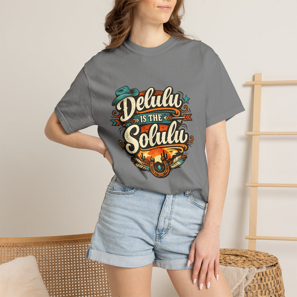 Delulu is the Solulu Retro Graphic Tee Printify