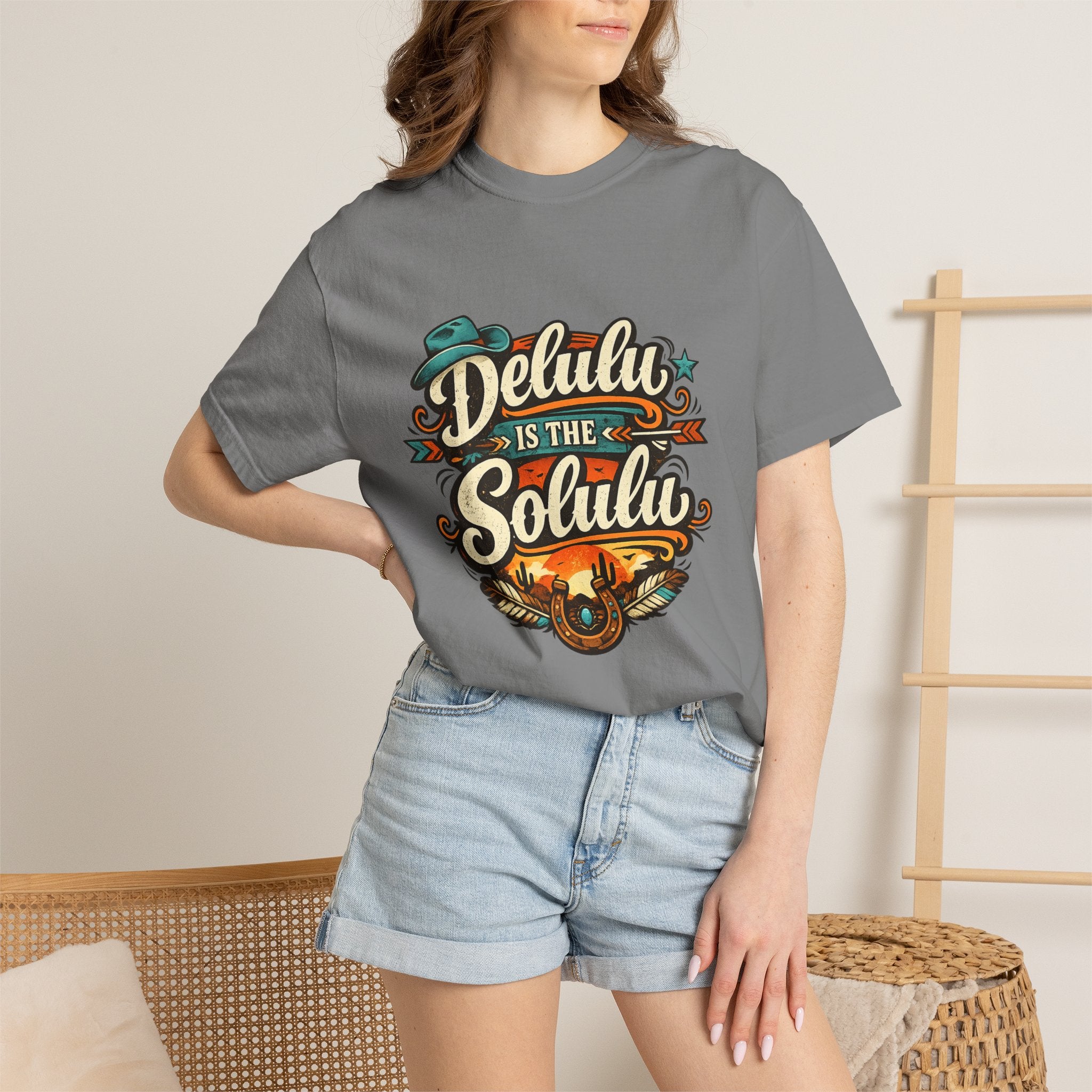 Delulu is the Solulu Retro Graphic Tee Printify