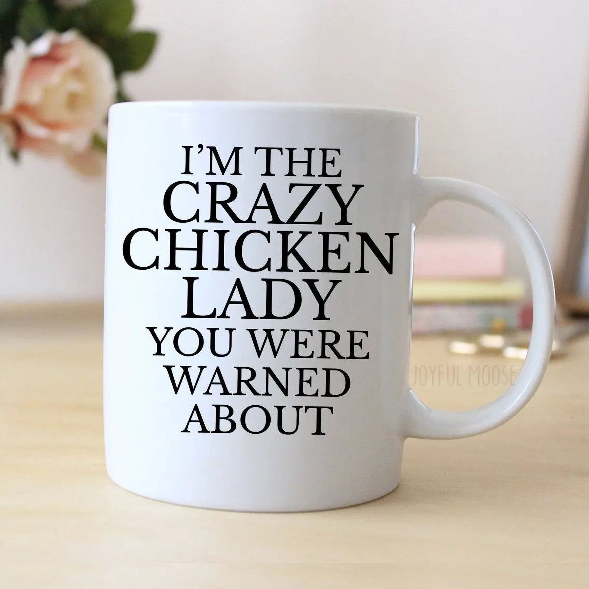 Funny Chicken Mug - Ceramic Coffee Cup | Dishwasher Safe, Microwave Safe Gift Joyful Moose