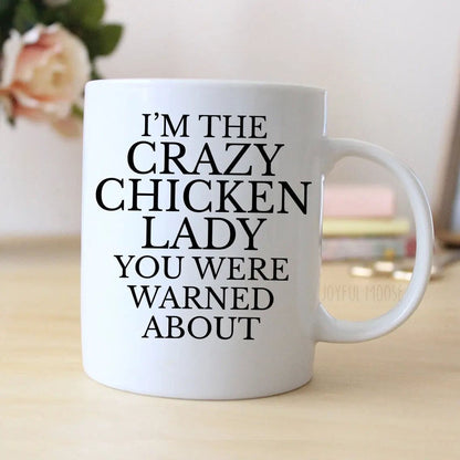 Funny Chicken Mug - Ceramic Coffee Cup | Dishwasher Safe, Microwave Safe Gift Joyful Moose