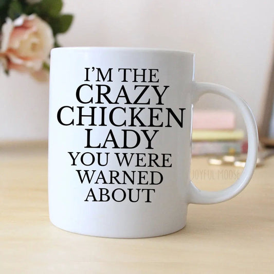 Funny Chicken Mug - Ceramic Coffee Cup | Dishwasher Safe, Microwave Safe Gift Joyful Moose