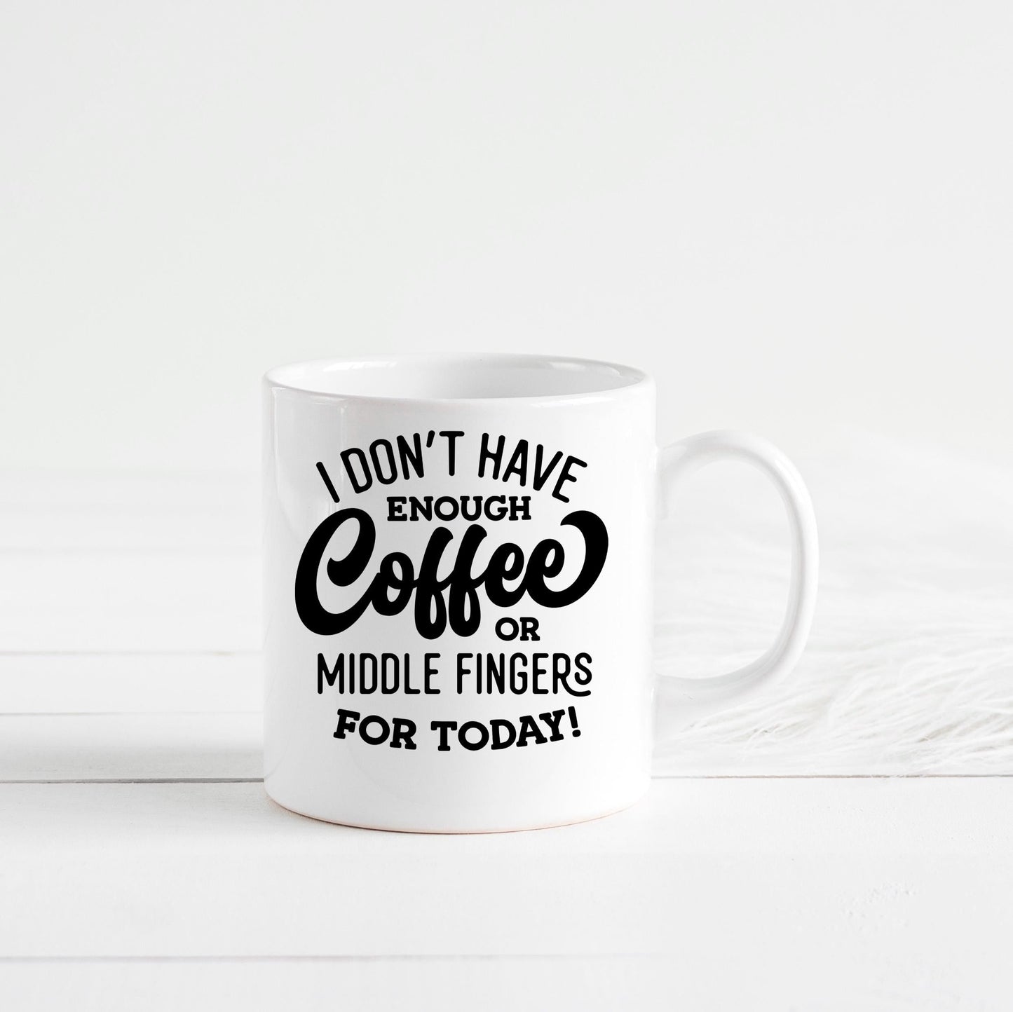Funny Coffee Mug – Ceramic Mug with Bold Text & Sarcastic Quote for Office Joyful Moose