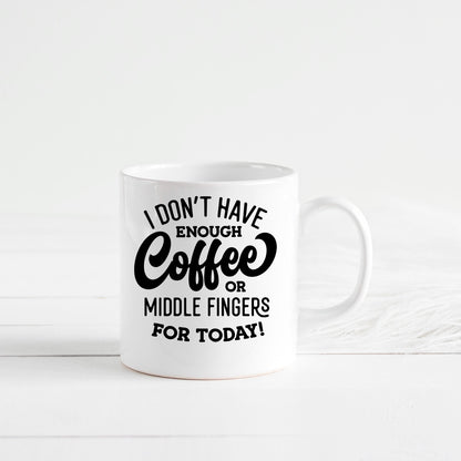 Funny Coffee Mug – Ceramic Mug with Bold Text & Sarcastic Quote for Office Joyful Moose