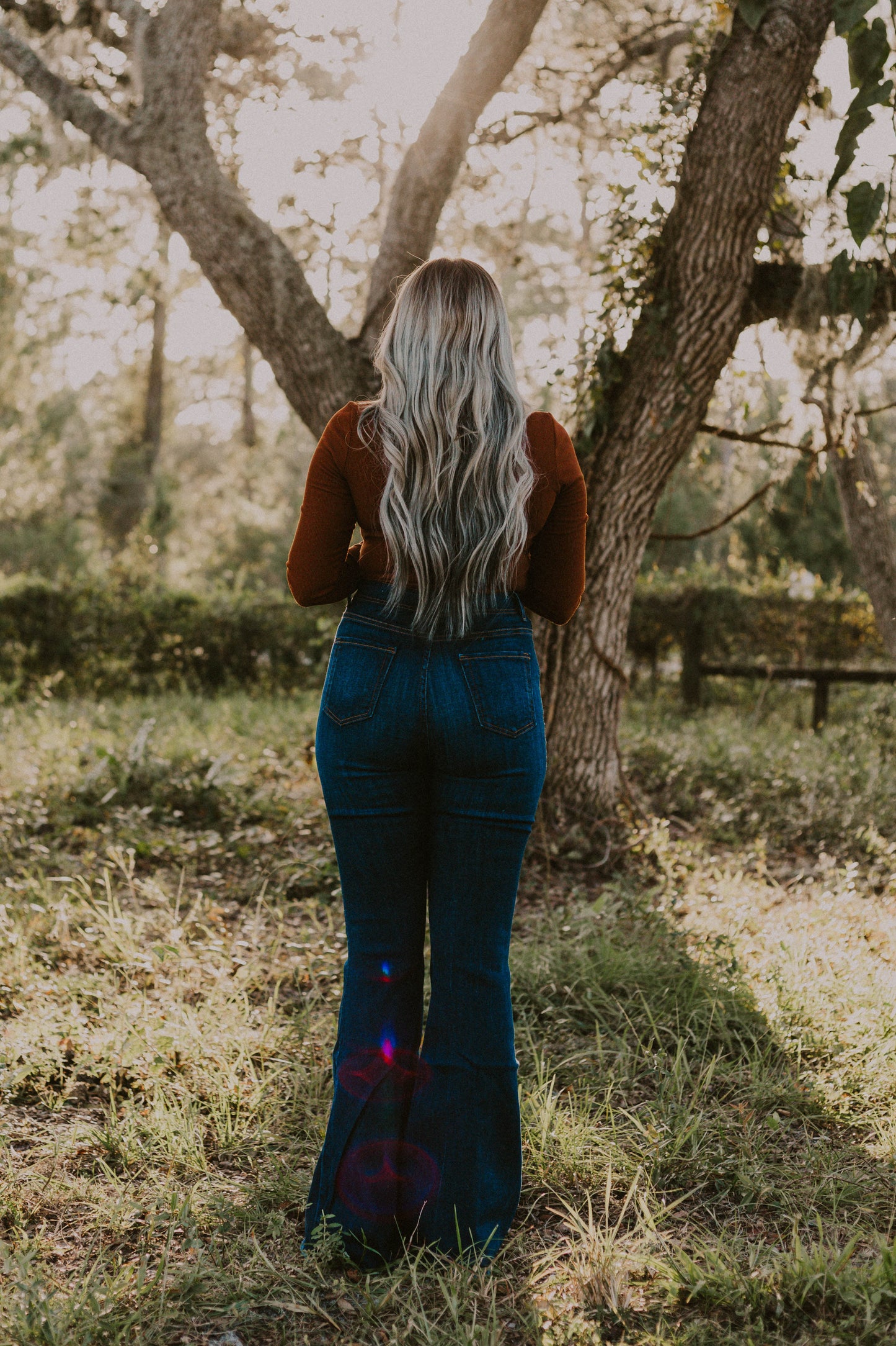 Kara's Button Retro Bell Bottoms Wild Cactus Boutique