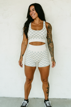 Checkered Gym Set Wild Cactus Boutique