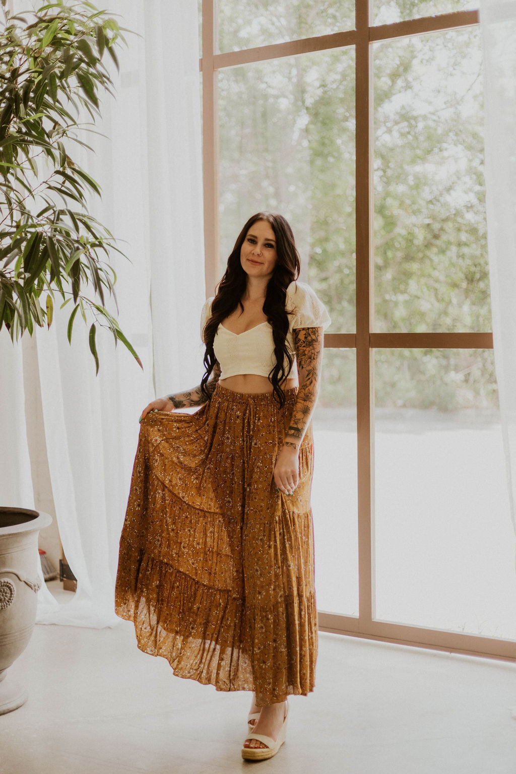 Preston's Floral Maxi Skirt Wild Cactus Boutique