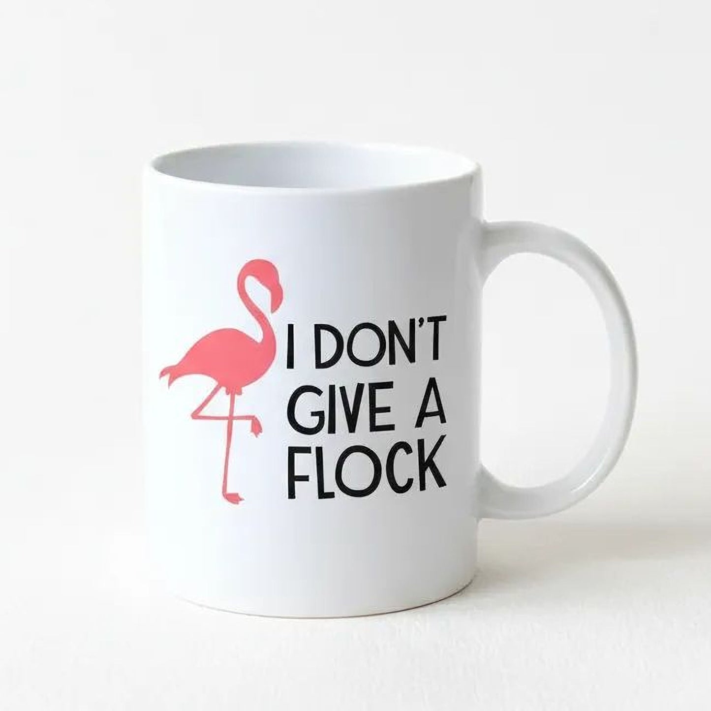 Funny Flamingo Mug - Pink Ceramic Coffee Cup, Dishwasher Safe Double-Sided Gift Joyful Moose